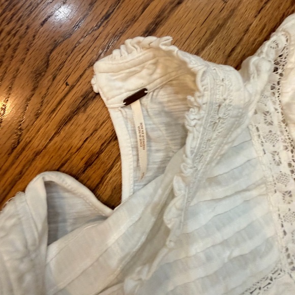 Free People white Short Sleeve Top - Picture 4 of 6